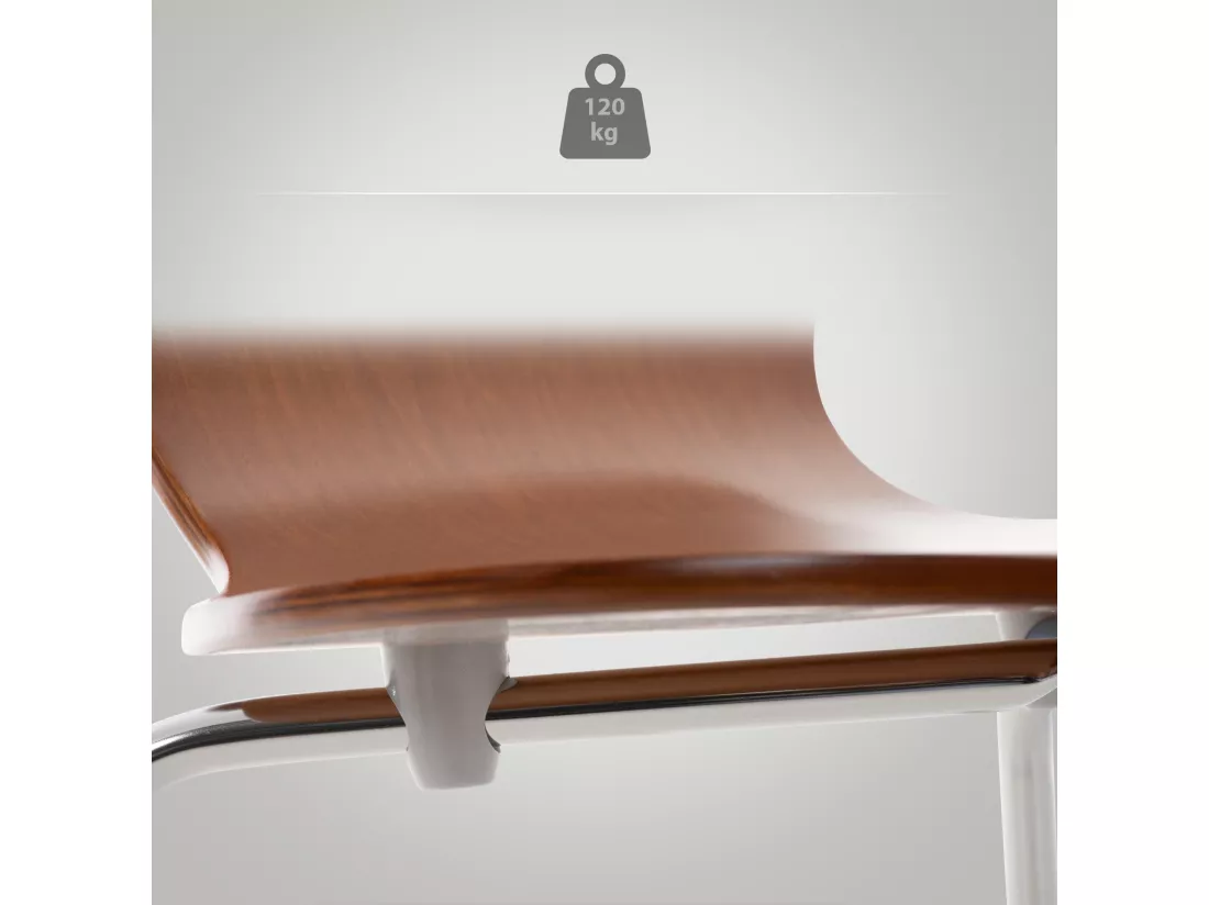 Chaise de conférence - Bois - Marron - Calisto