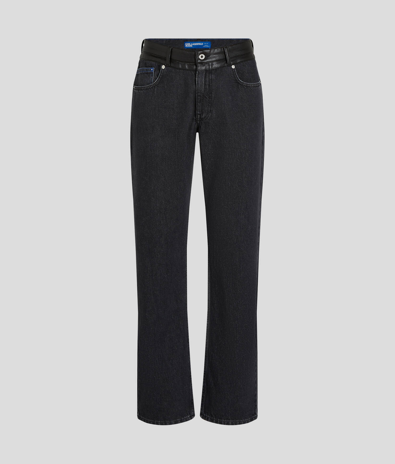 JEAN DROIT EN SIMILI-CUIR KLJ