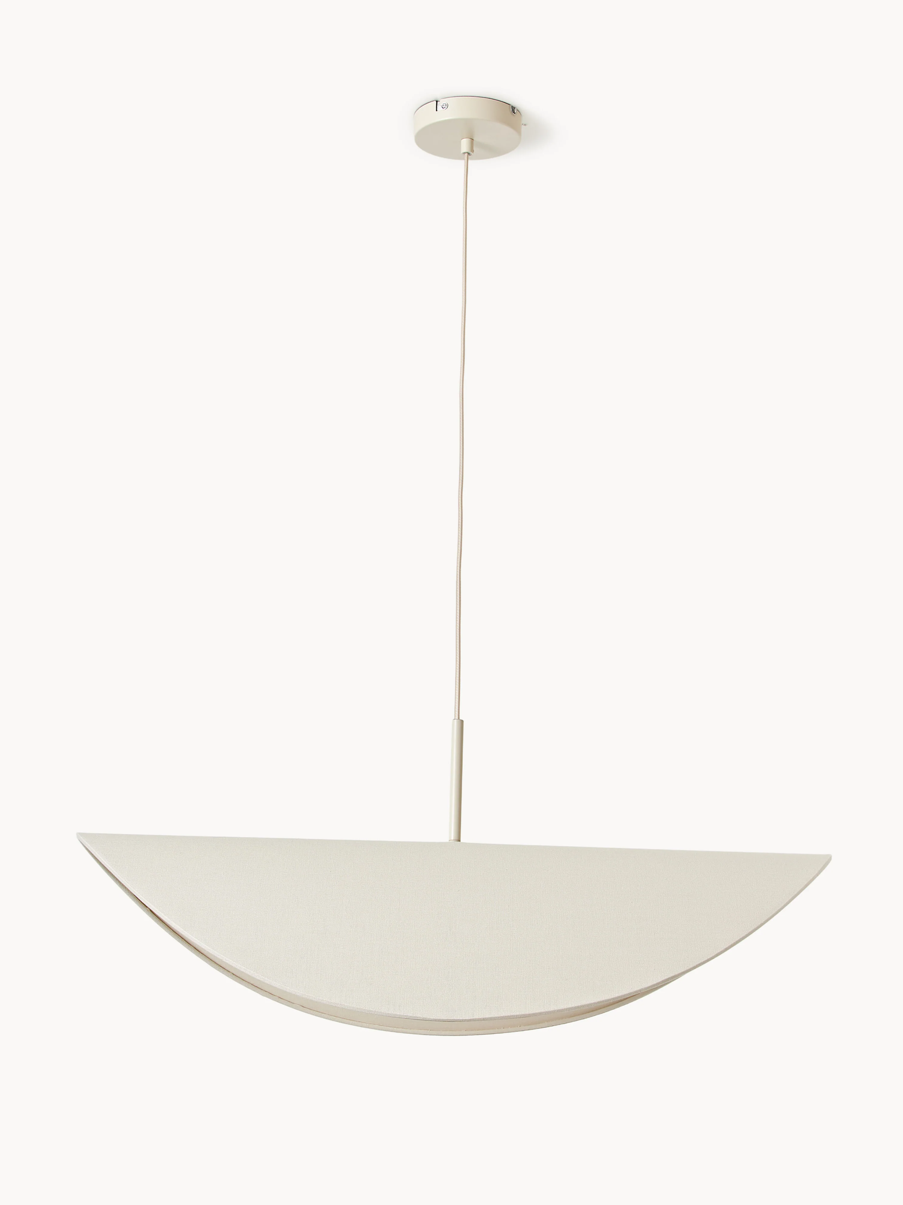 Grote design hanglamp Kenzie van linnen