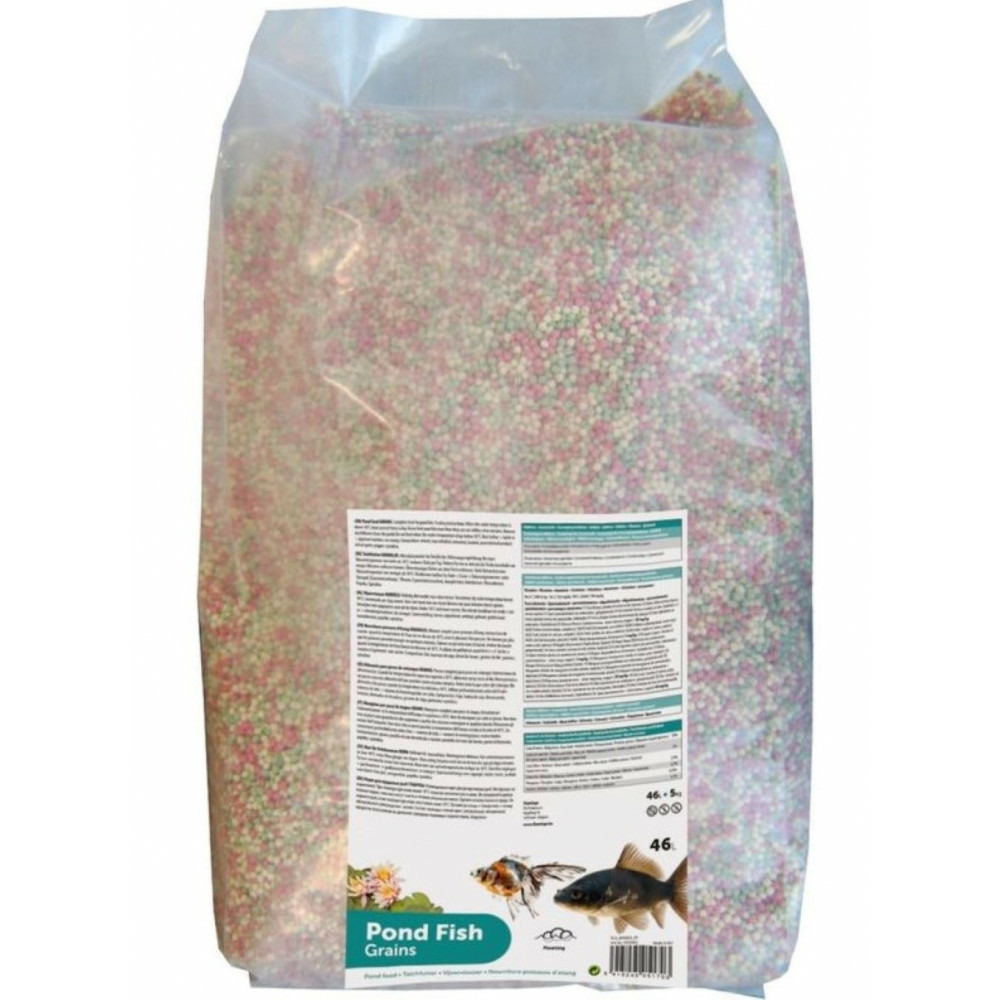 Nourriture poisson d'étang en granule - 46 litres soit 5 kg.