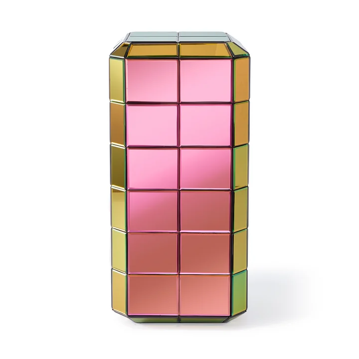 Pols Potten - Pillar Pixel Beistelltisch, S, dunkelgrün