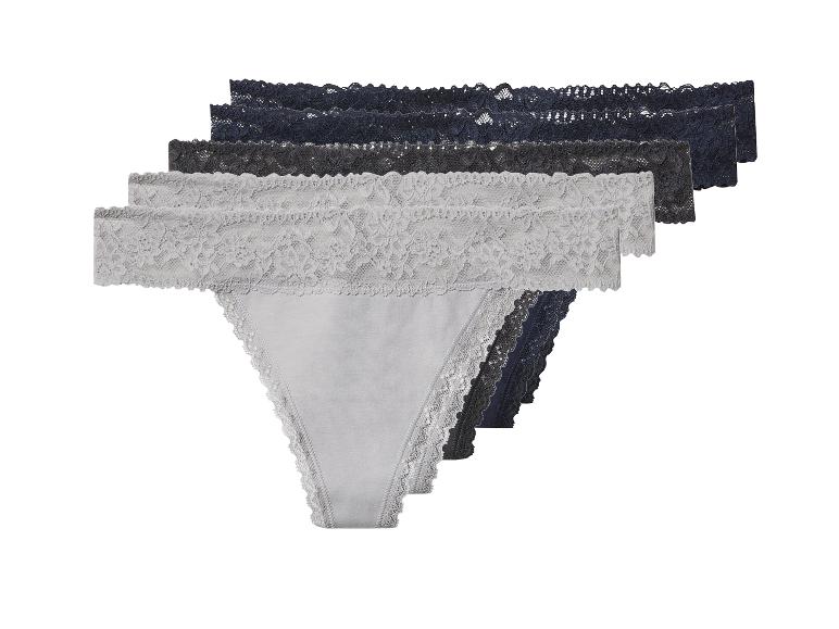 Set van 5 dames strings
