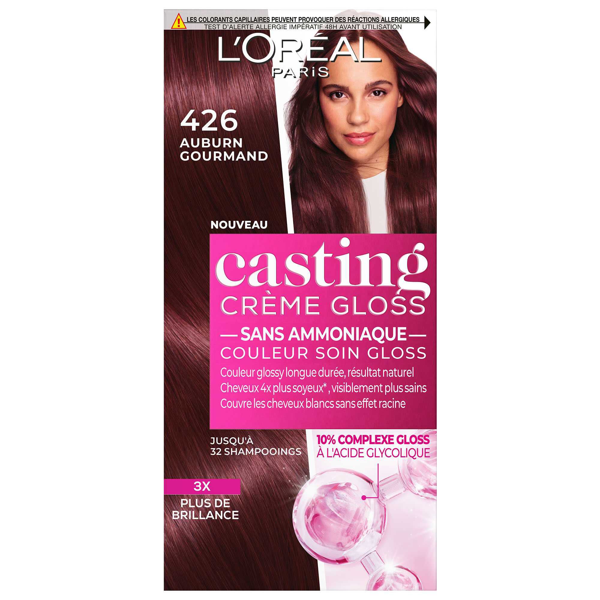 Casting Crème Gloss Reflets · Couleur soin, reflets ultra brillants