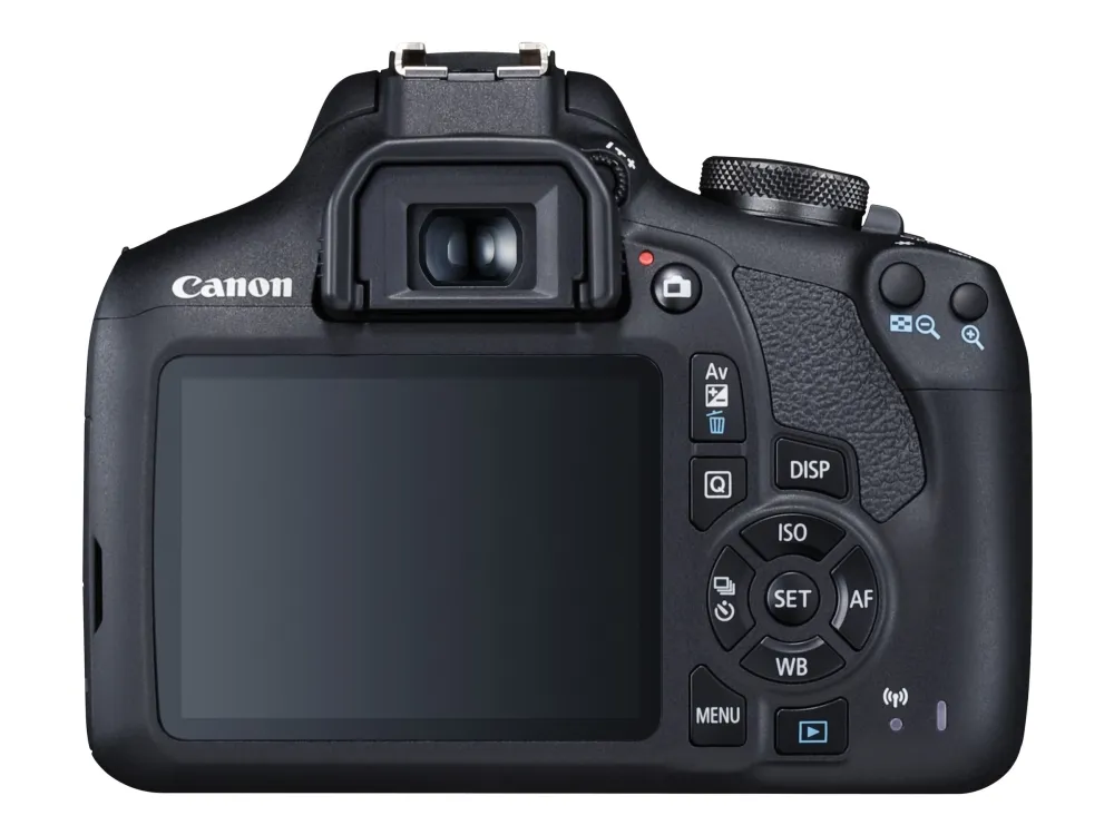 Canon EOS 2000D - Digitalkamera - SLR - 24.1 MP - APS-C - 1080p / 30 fps - 3x optisk zoom EF-S 18-55 mm IS II og EF 75-300 mm III objektiver - Wi-Fi, NFC