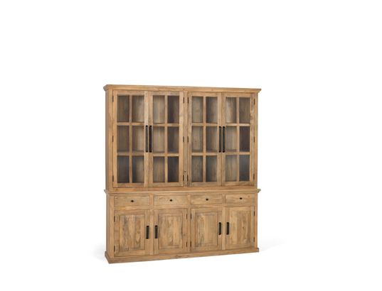GINER Y COLOMER - Armoire artisanale bois de manguier massif 226 cm-226x208x45