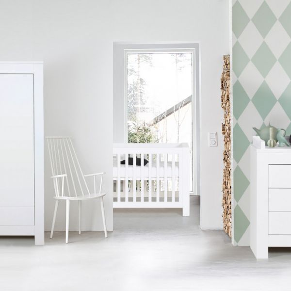 Kidsmill Alaska Babybed Wit Mat 70 x 140 cm