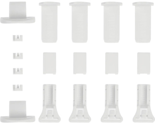 Klembeugelset voor Lichtblick Klemmfix plisségordijn, wit