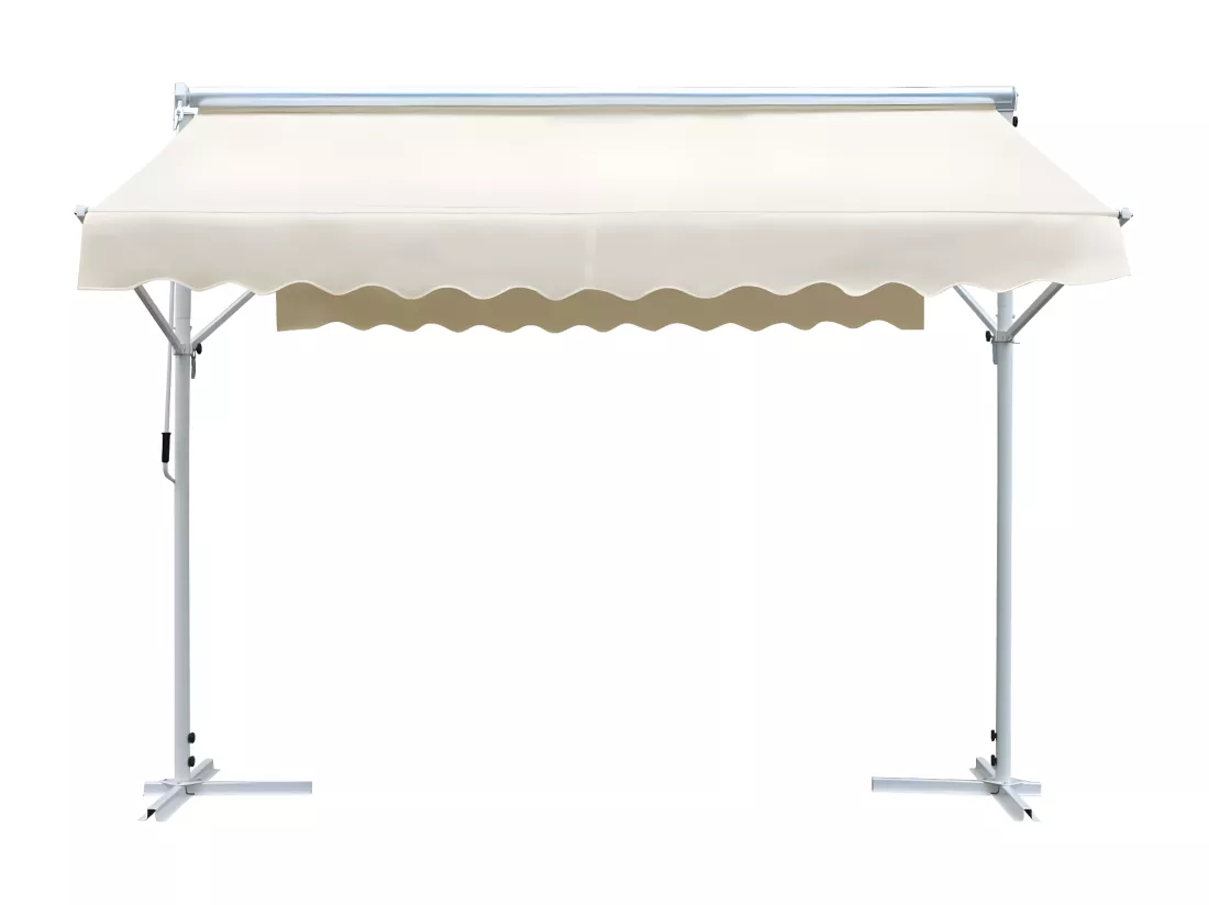 Auvent sur pied 3x3 m Crème