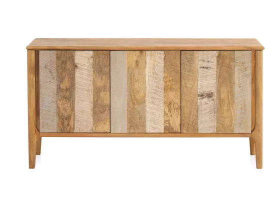 Buffet en bois de manguier massif marron clair