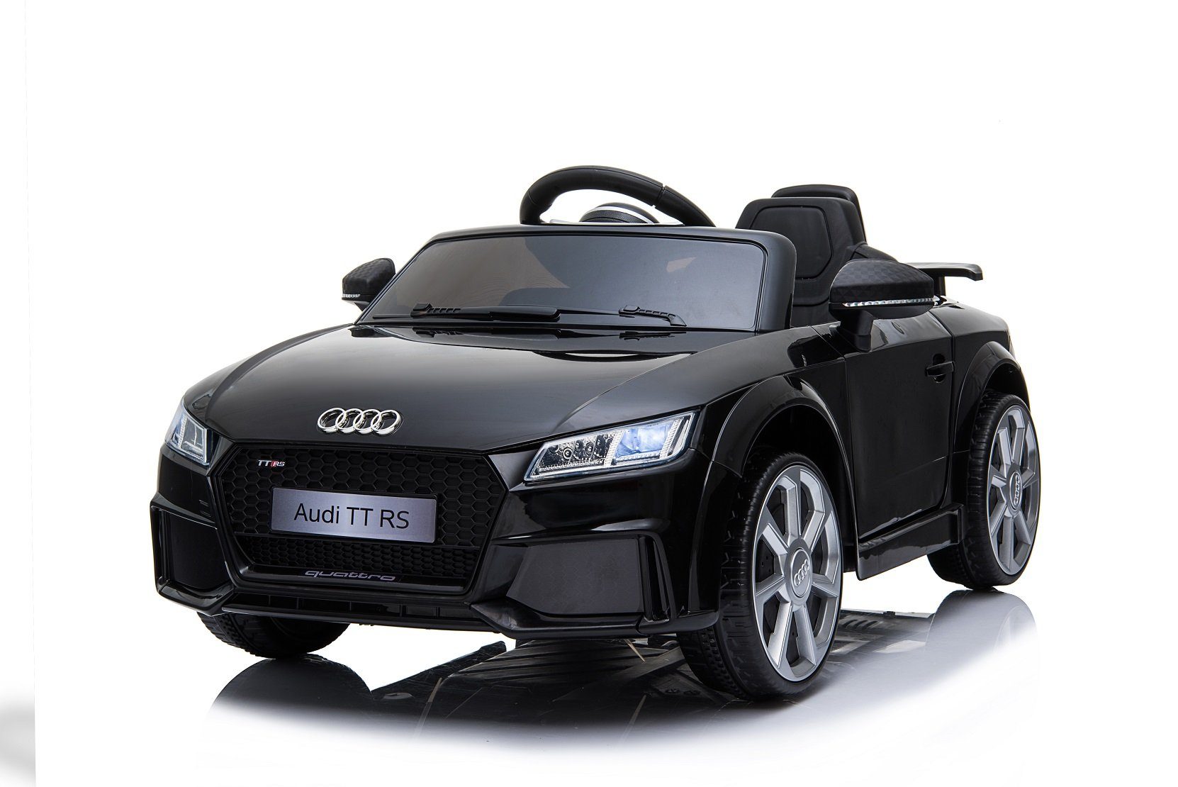 Carrinho Elétrico Infantil Audi TT RS Cabrio da Toys Store com Controle Remoto, USB e MP3, 2x30W, Capacidade de Carga 35 kg