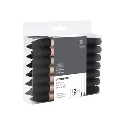 ProMarker - 13 Marqueurs double pointe - tons de chair