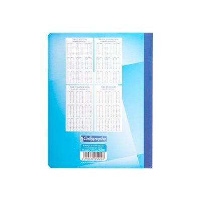 Calligraphe 7000 - Cahier de brouillon 17 x 22 cm - 96 pages - grands carreaux (Seyes) - disponible dans différentes couleurs