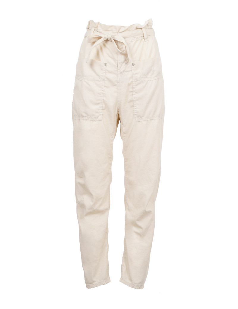 PLEASE PANTALON CARROT FLUIDE CEINTURE MAGNOLIA