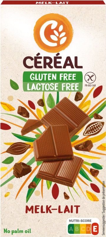 Cereal - Melkchocolade - Chocolade - 100 Gram - Glutenvrij - Lactosevrij