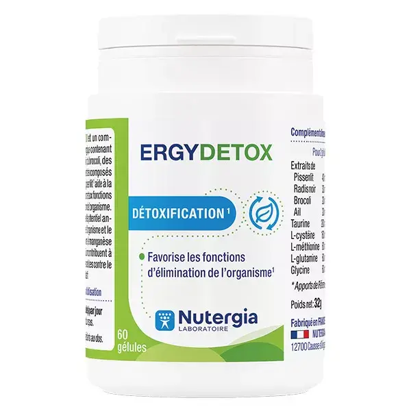 Nutergia Ergydétox 60 cápsulas