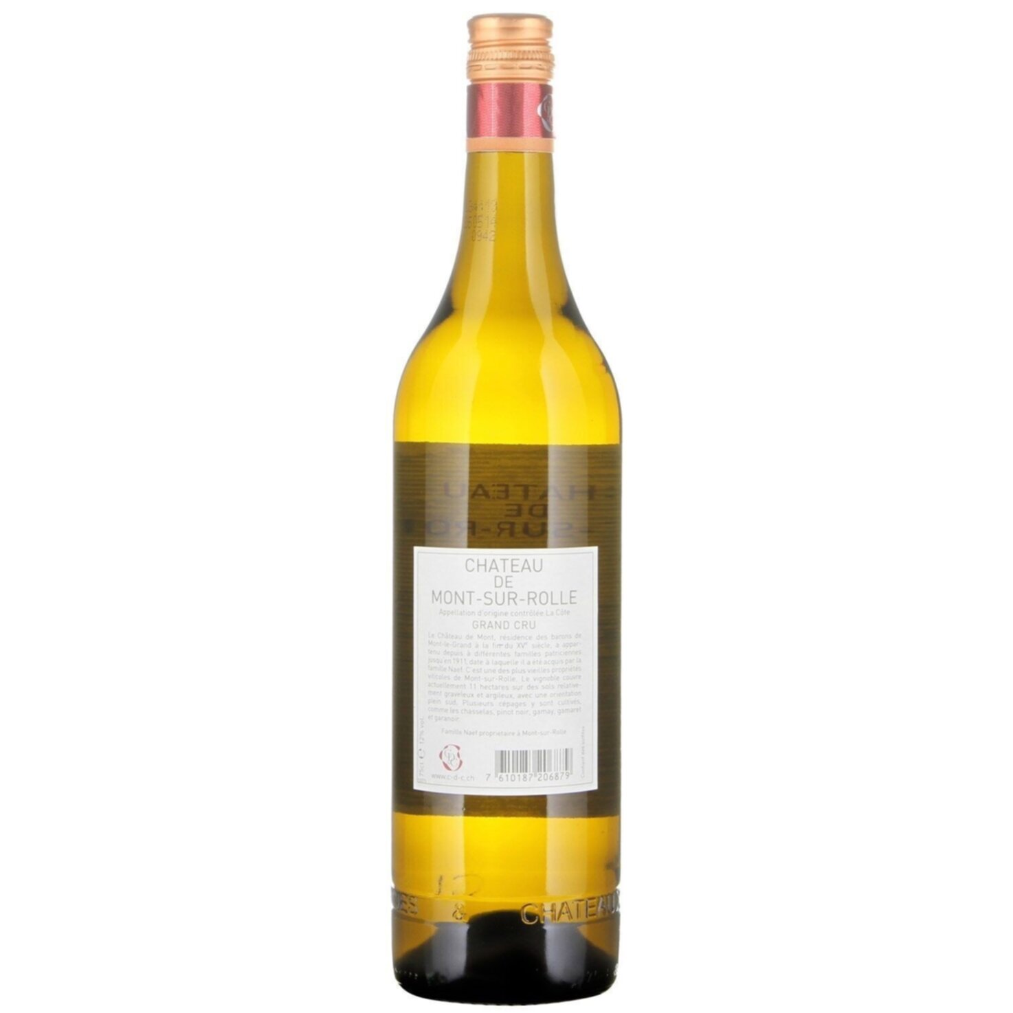 La Côte AOC Mont-sur-Rolle Château de Mont-sur-Rolle -75cl