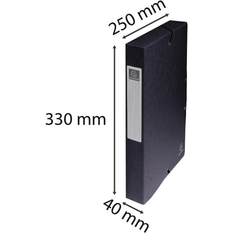Boite de classement Exabox Dos 40mm Carte lustrée - A4