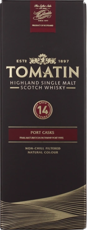 TOMATIN 14 YEARS PORT WOOD FINISH 70CL