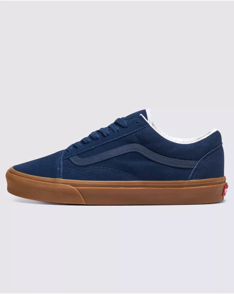 Customs Elevated Dress Blues Suede Gum Sole Old Skool Shoe