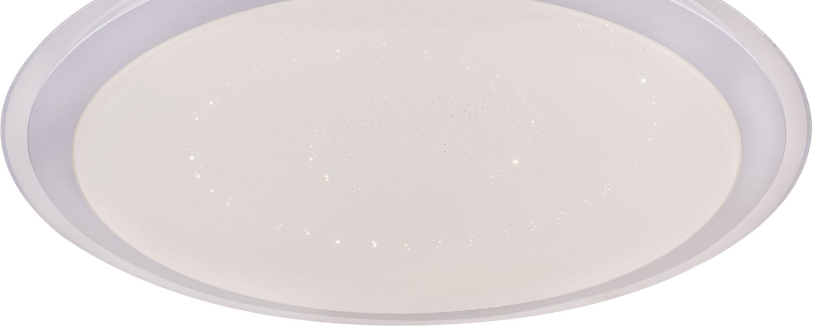 Deckenleuchte - weiß-silber - Sparkle Dekor - dimmbar