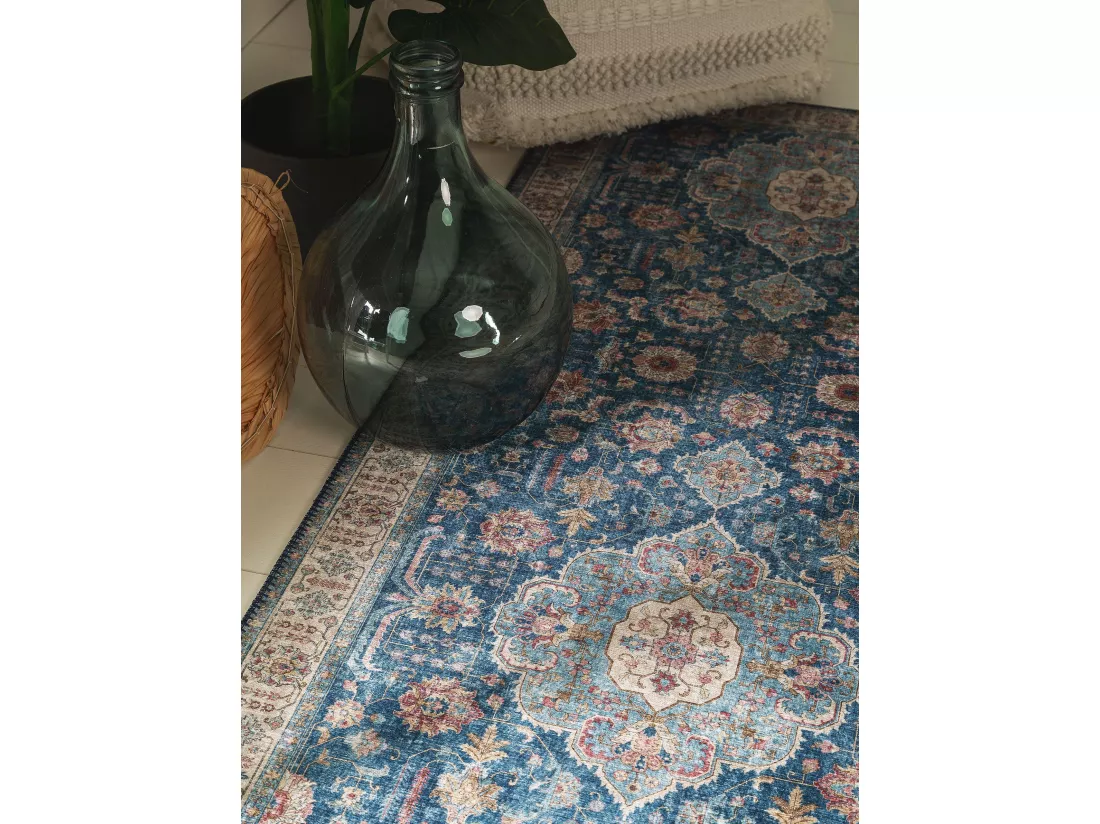 Tapis de couloir Laury Bleu 80x240 cm