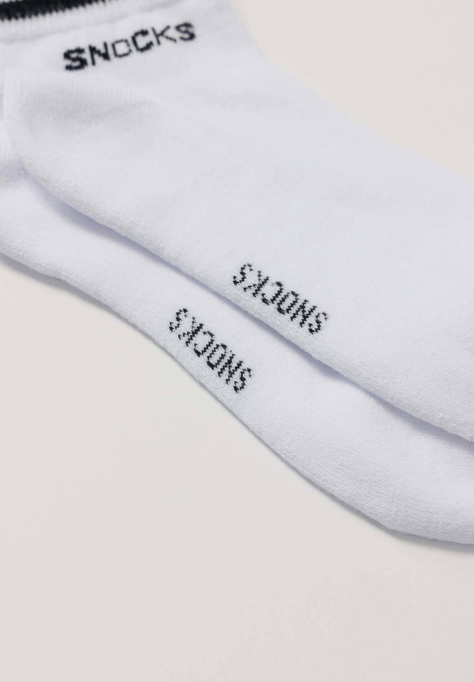 SNOCKS| Retro Sneaker Socken mit Streifen aus Bio-Baumwolle 4er-Pack