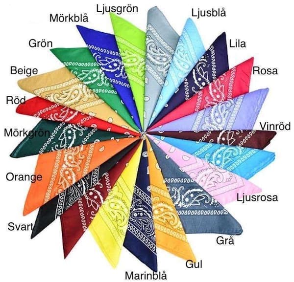 Bandana Paisley mønster skjerf - Mix