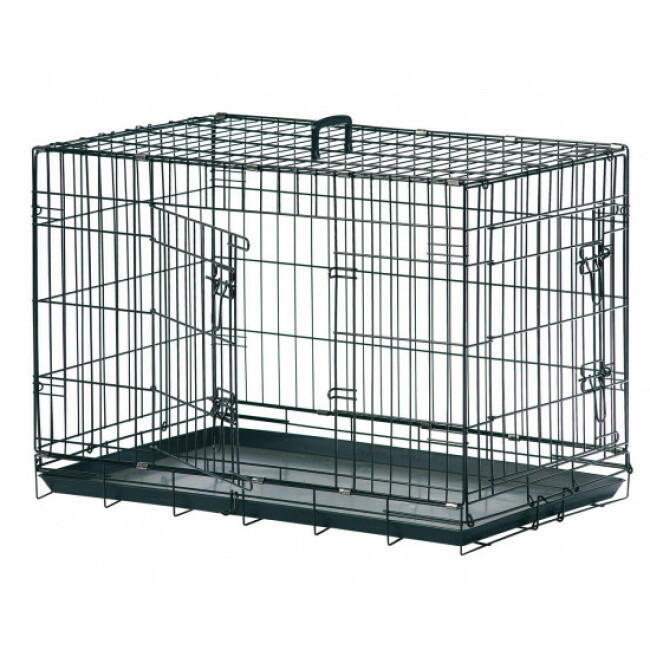 Cage pour chien Coloris Noir 2 portes