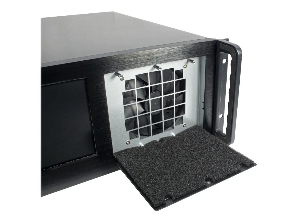 Inter-Tech IPC 4U-4460TFT - Rack-monterbar - udvidet ATX - ingen strømforsyning (ATX / PS/2) - USB