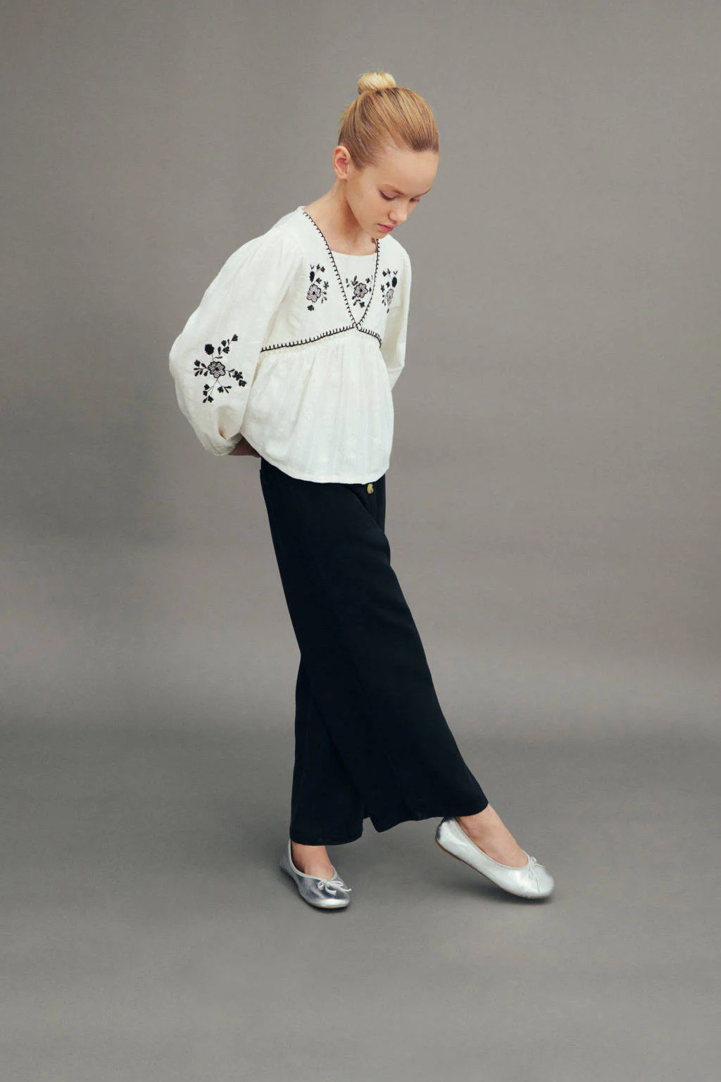 Mango Kids ballerina's zilver