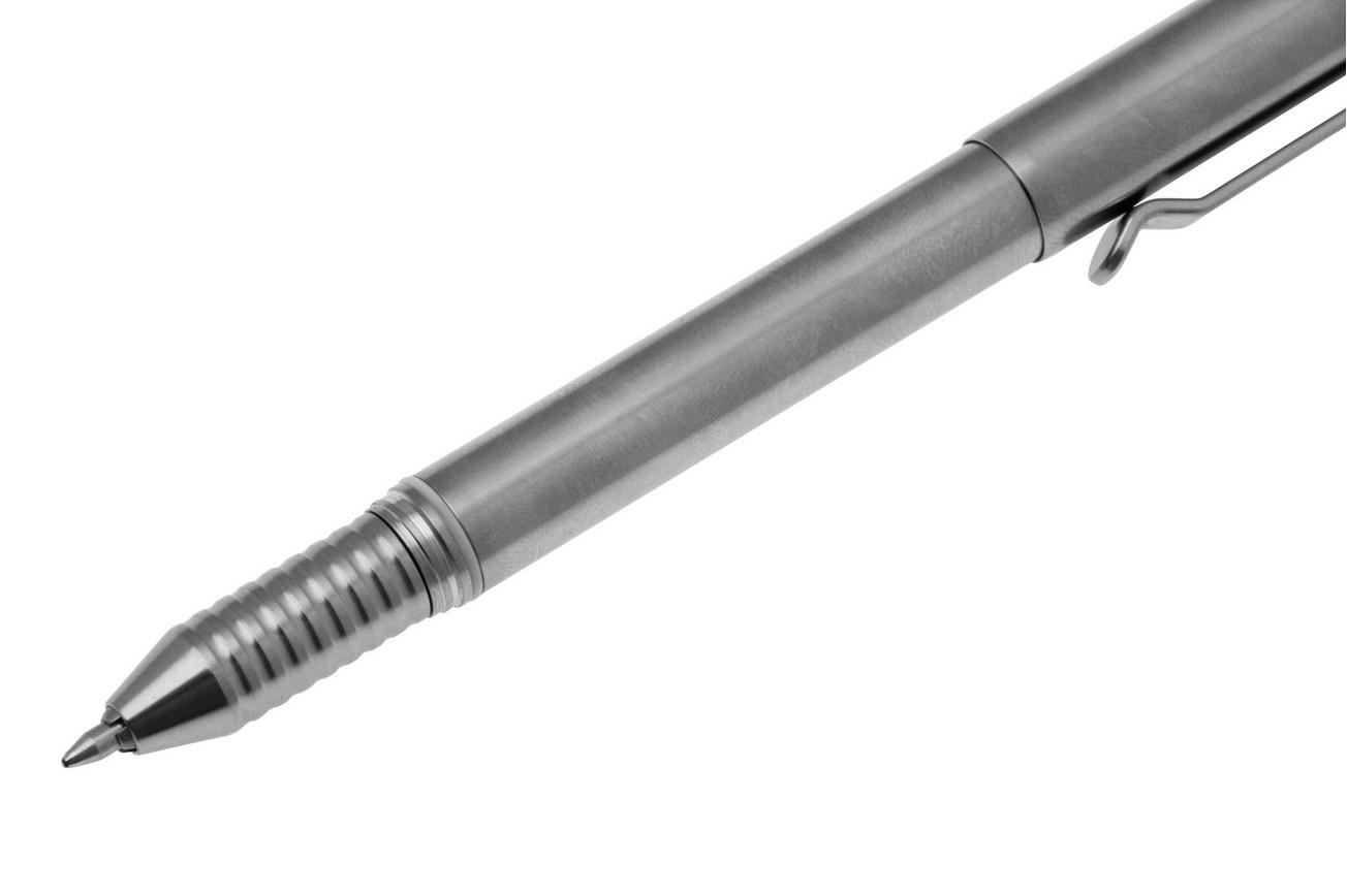Big Idea Design Ti Arto EDC Pen ARTO-RW Machined Raw Titanium, ultimate refill friendly everyday carry pen
