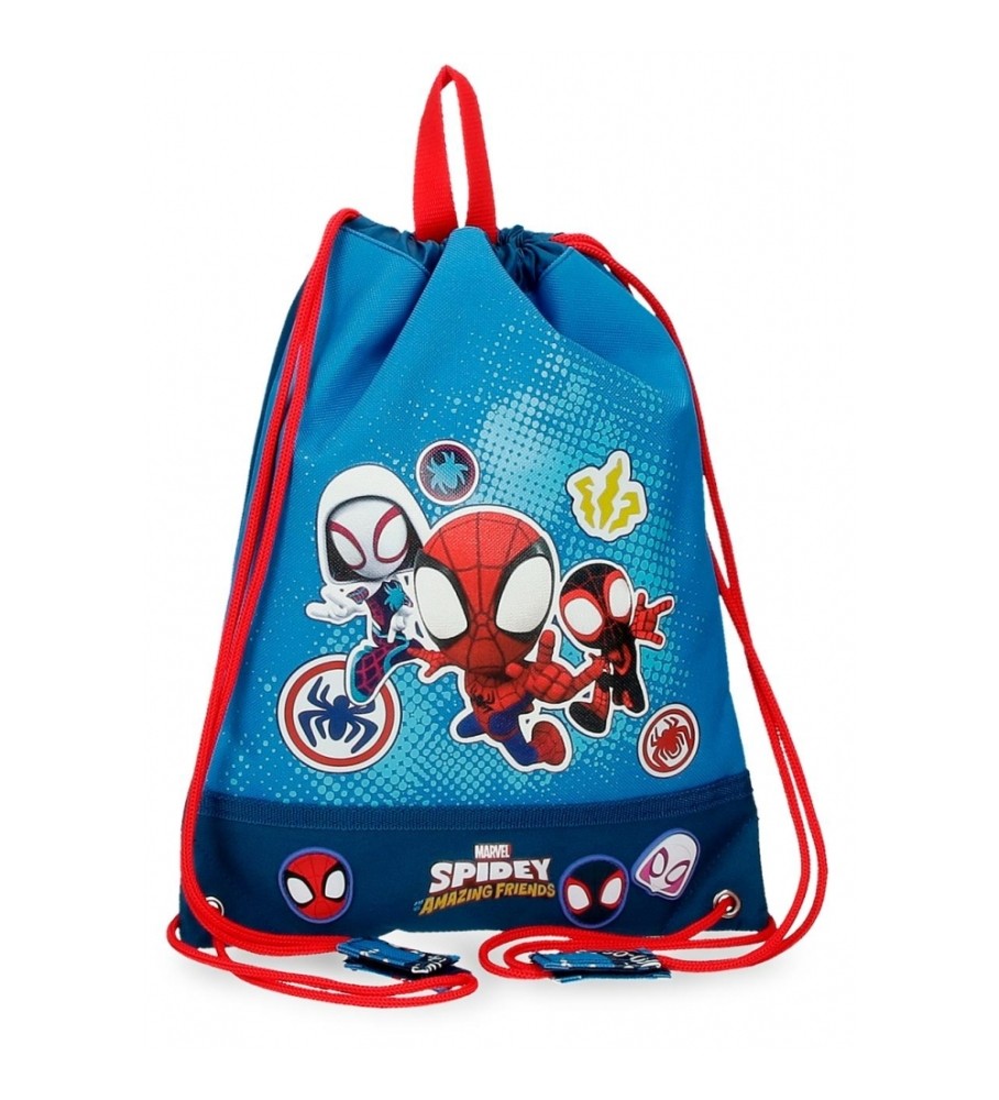 Bolsa térmica Joumma Bags Spidey Go Webs Go, azul.