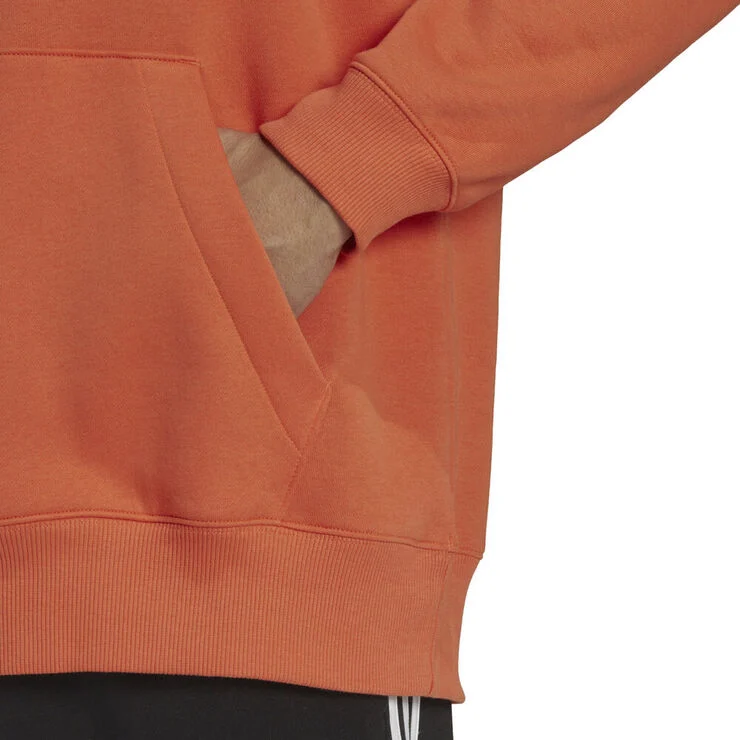 adidas Essentials FeelVivid Cotton Fleece Drop Shoulder hættetrøje Orange
