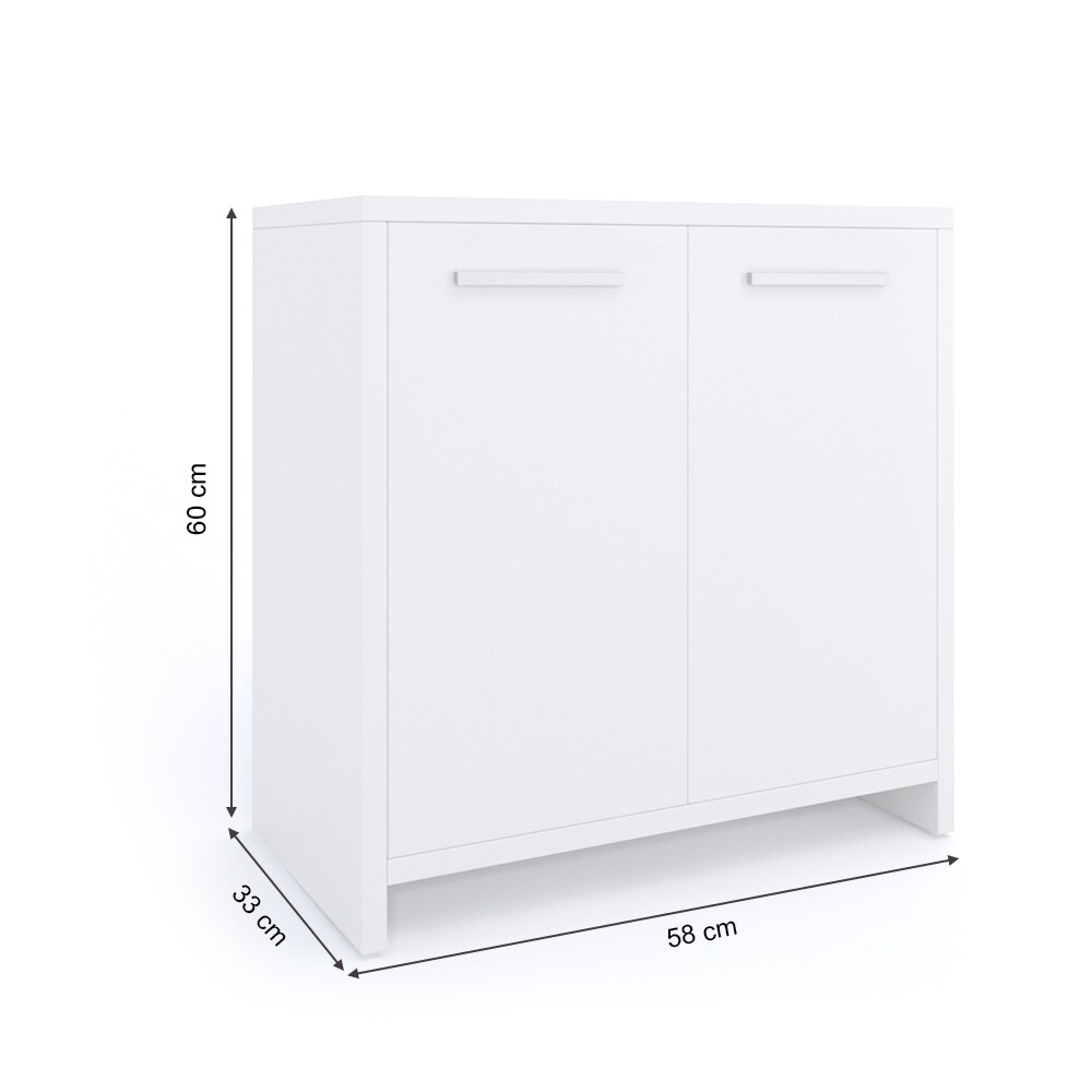 Vicco Waschbeckenunterschrank Unterschrank Badschrank Kiko Weiß Waschtisch