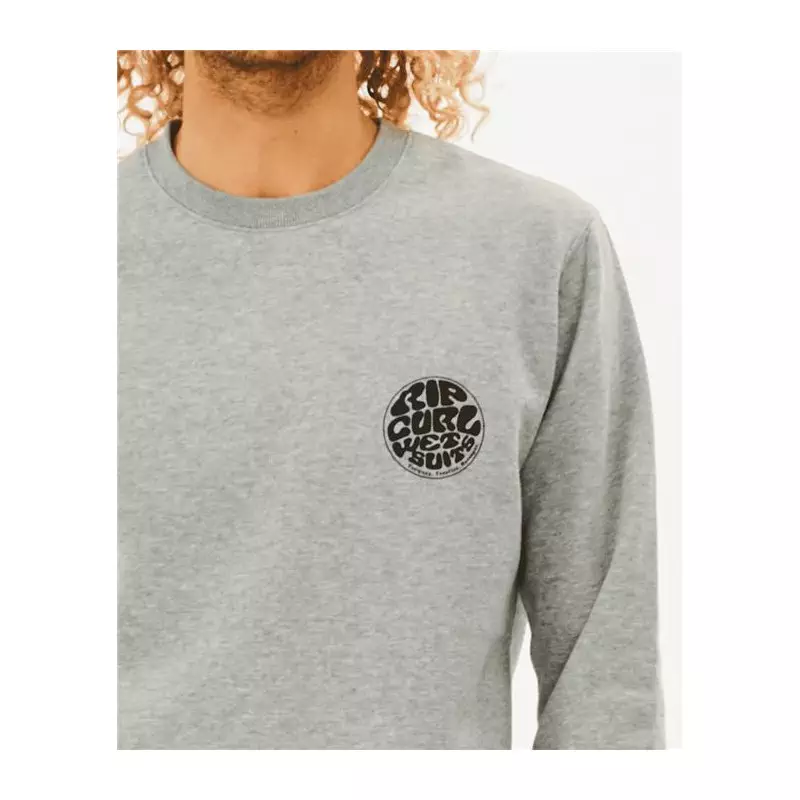 Sweat RIPCURL Wetsuit Icon Crew Grey Marle 2XL