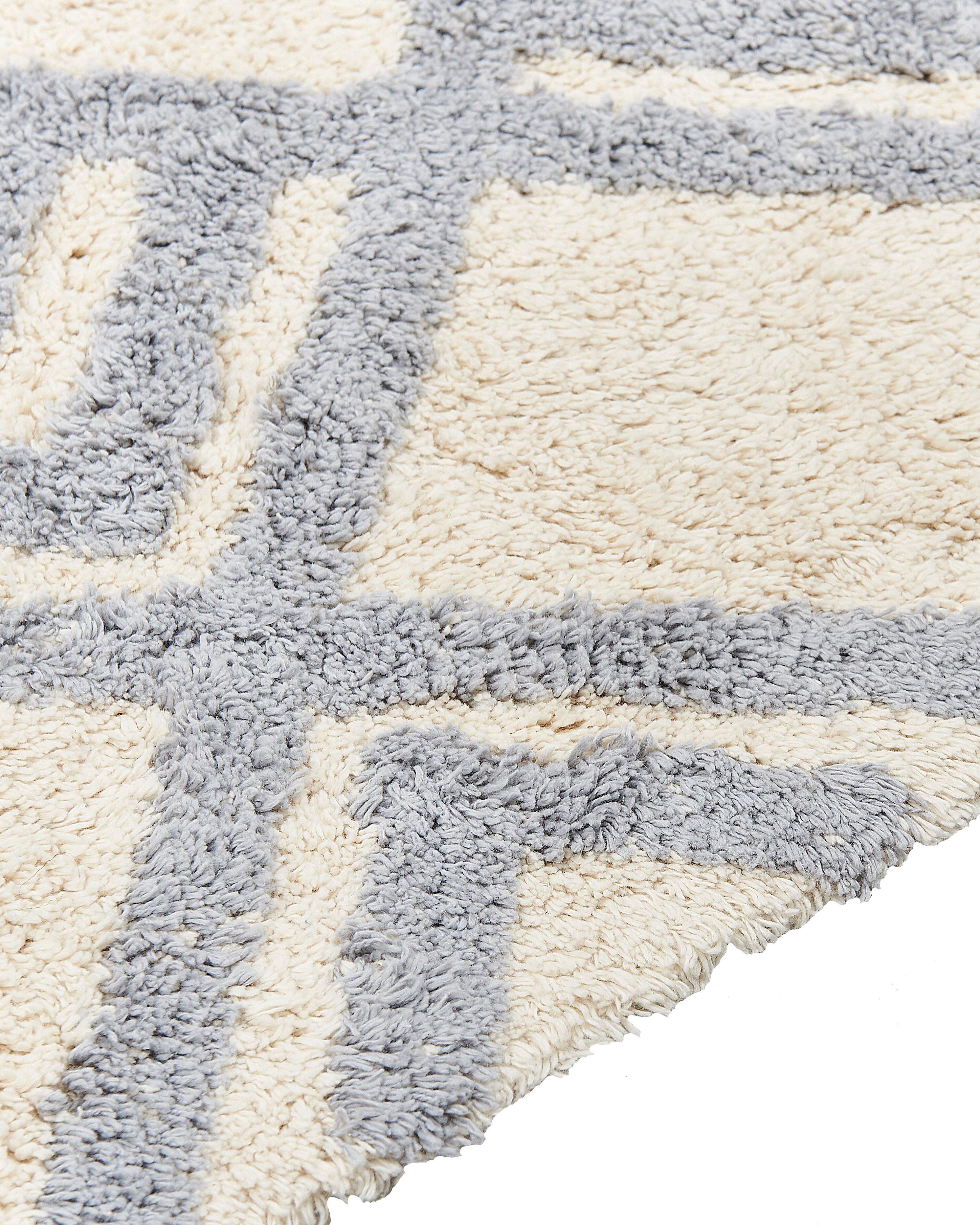 Vloerkleed NEVSEHIR Beige 160 x 230 cm Katoen