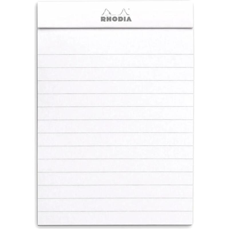 Bloc agrafé N°12 8,5x12 cm 80 feuilles lignées 80 g - Blanc