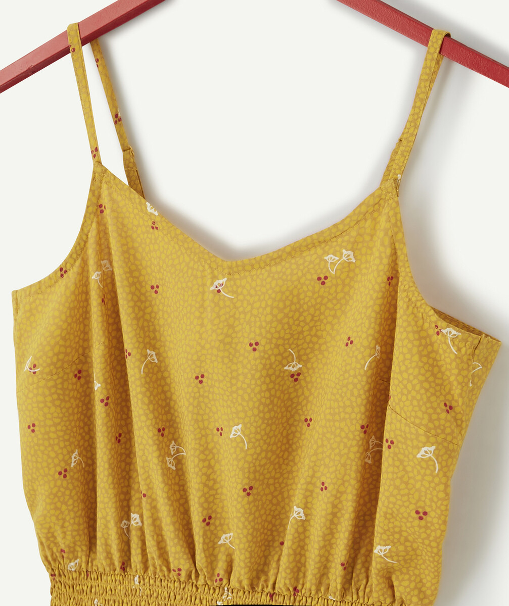 LA COMBISHORT MOUTARDE EN VISCOSE IMPRIMÉE