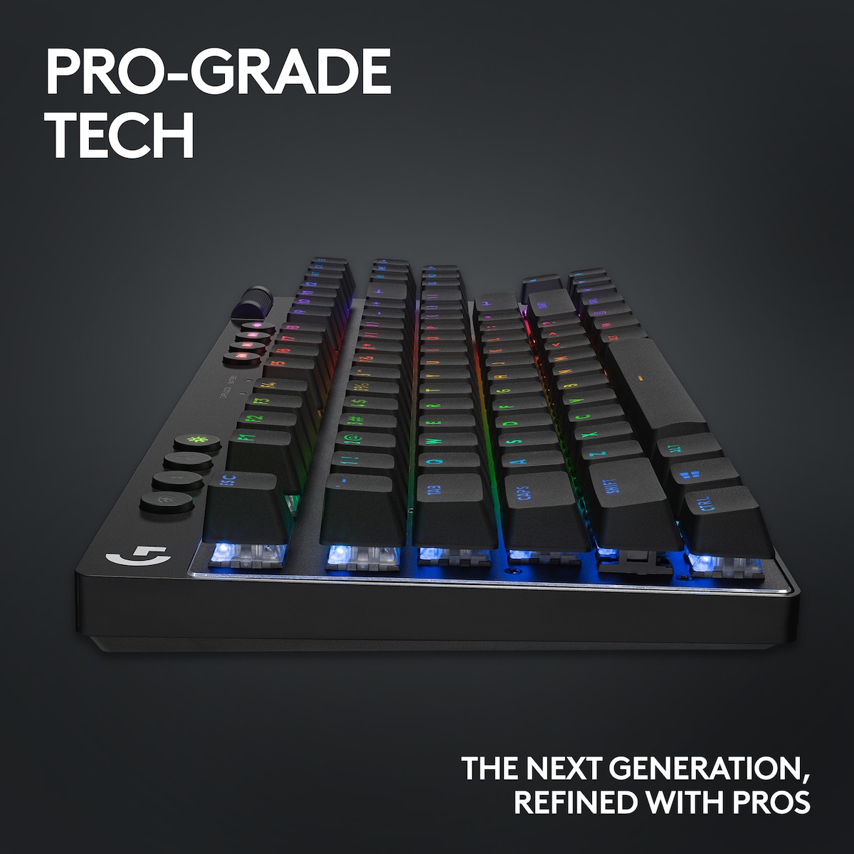 Logitech G PRO X TKL Lightspeed Linear trådløst gamingtastatur (sort)