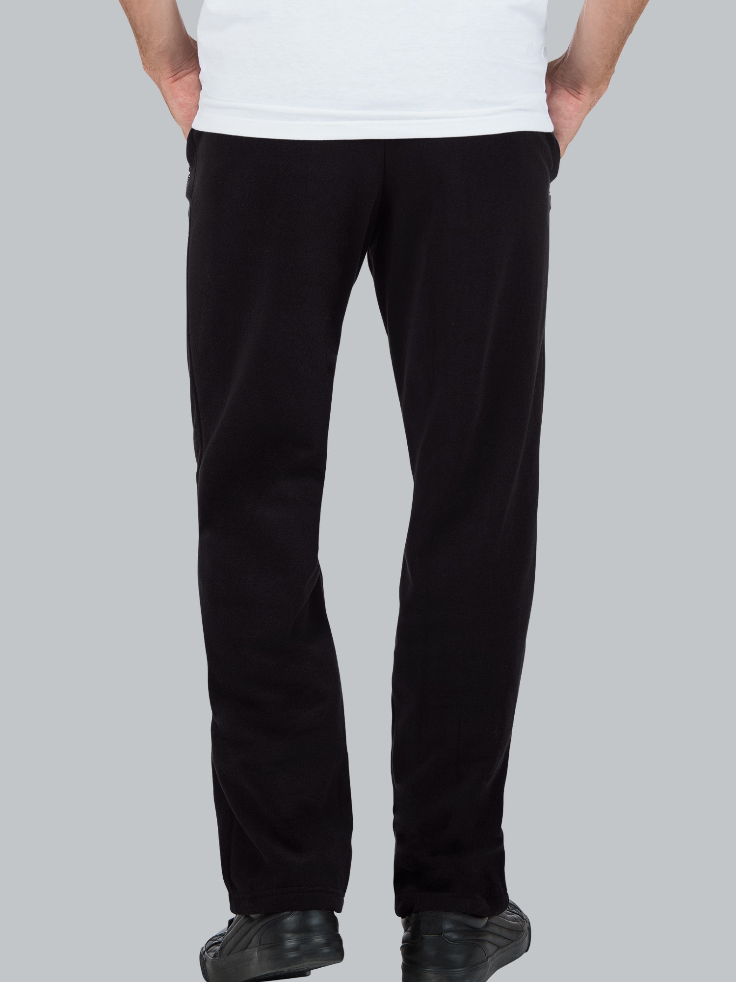 Fleece Freizeithose Schwarz