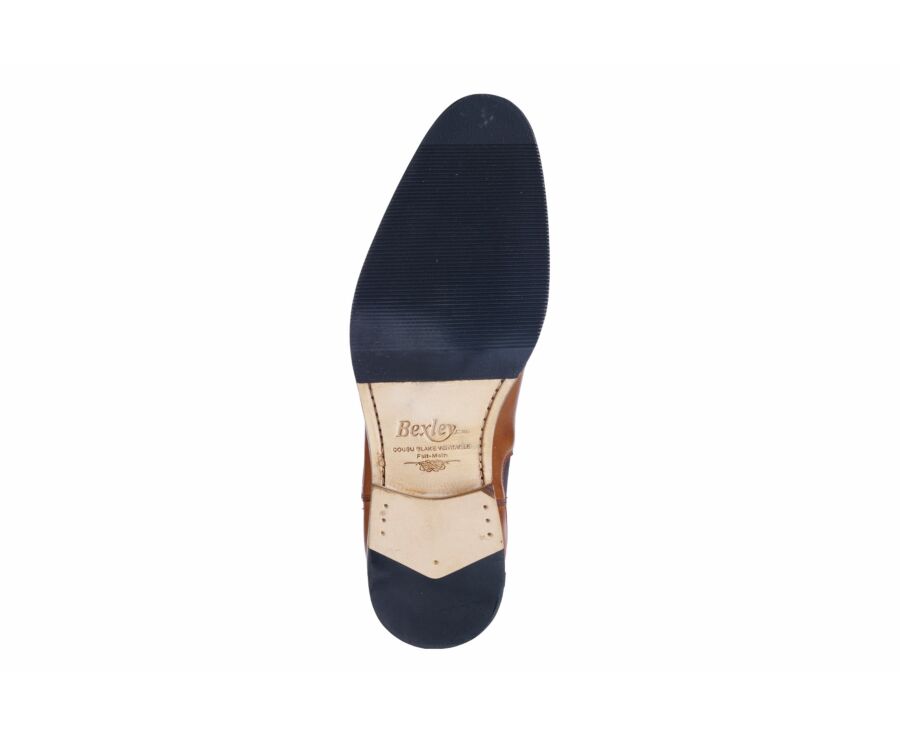 Chelsea boots homme Cognac Patiné - DAWSON II PATIN