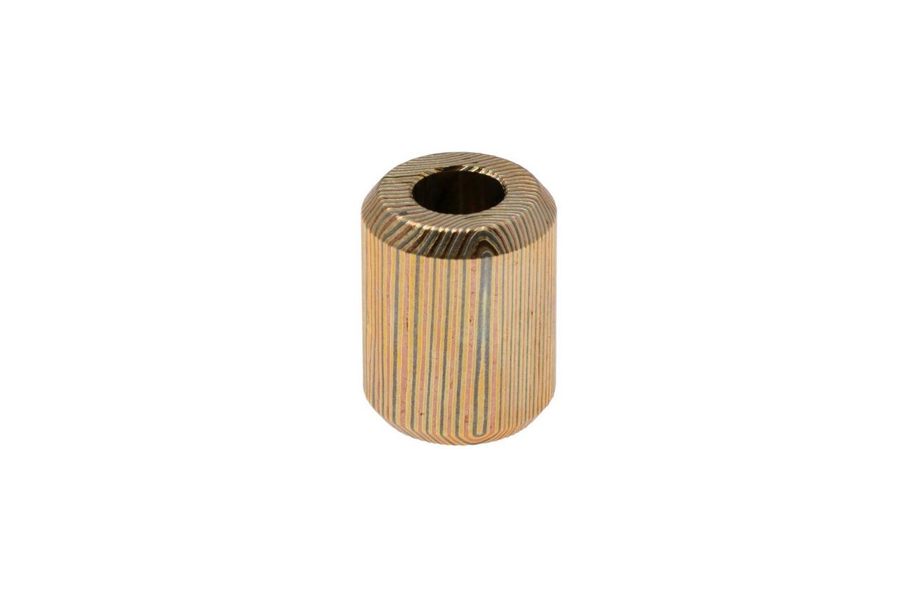Big Idea Design Lanyard Bead DAM-BEAD-BS Brass Damascus, bead