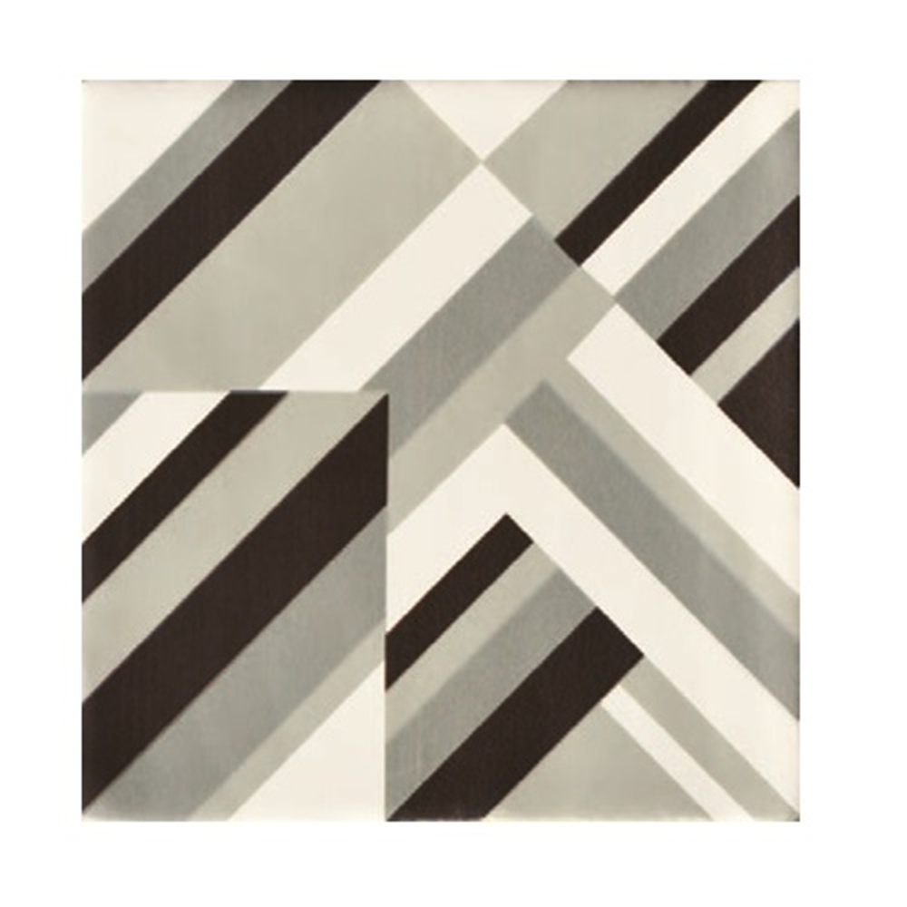 Terre d'Azur Madelaine Decor 6 wandtegel 13x13cm grijs - 30 stuks per doos