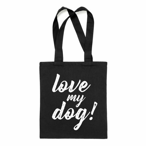 Bolsa de tecido Pet Lover com a inscrição 