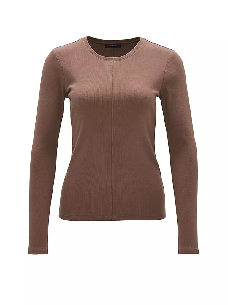 OPUS Langarmshirt SADALIE braun