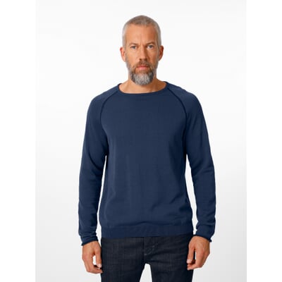Herren-Raglanpullover, Dunkelblau