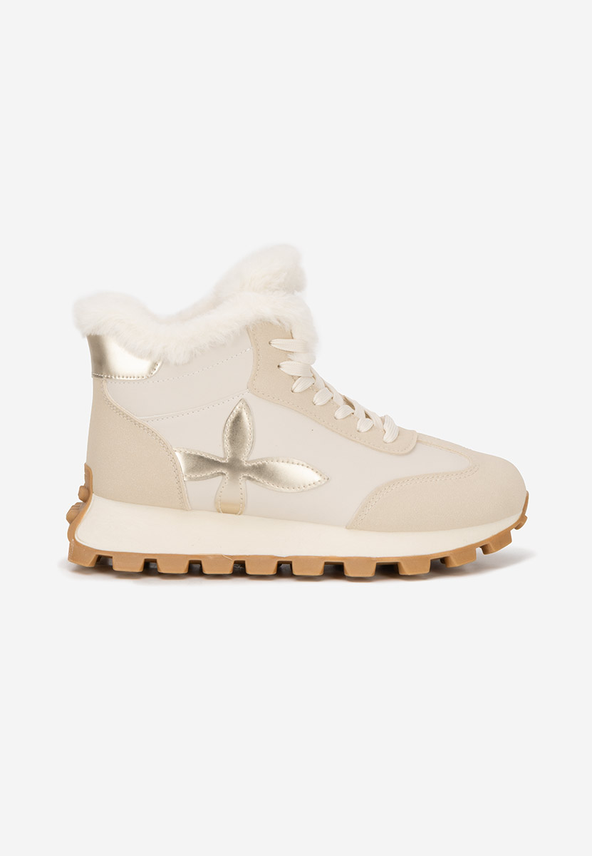 Baskets d'hiver pour femmes beige Ozia