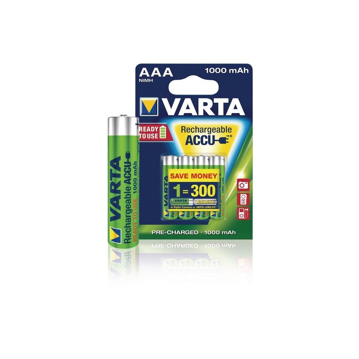 Varta Laddningsbart batteri AAA 1000