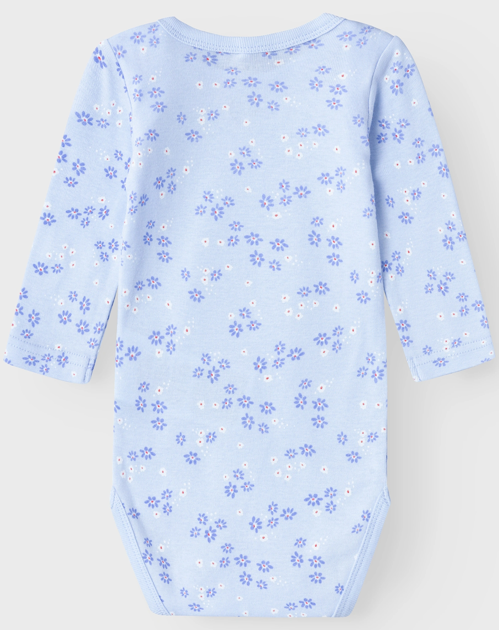 Langarm-Body NBFBODY FLOWER 2er Pack in blau/rosa