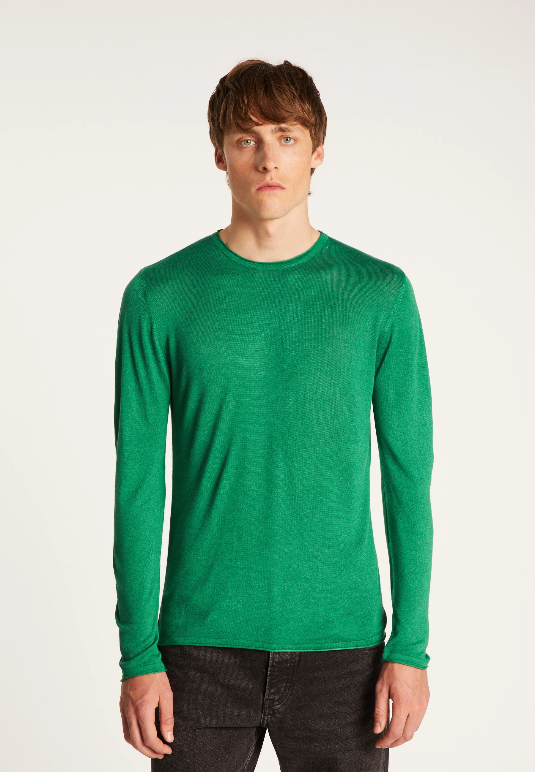 TAFFY - Pull en fibre de bambou cachemire | Vert